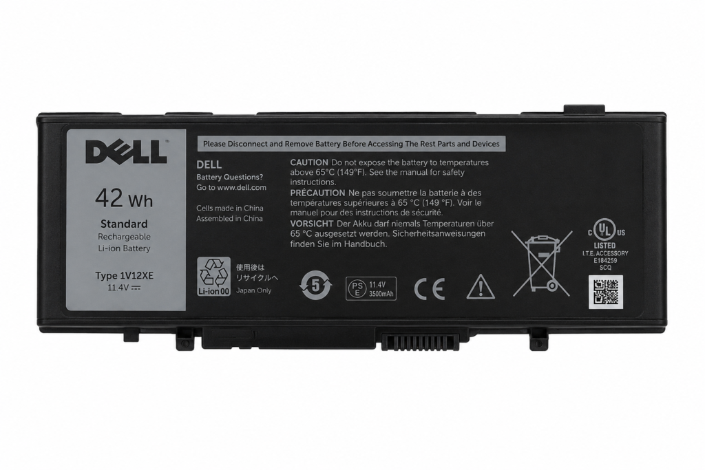 باطری لپ تاپ Dell مدل 1V12XE